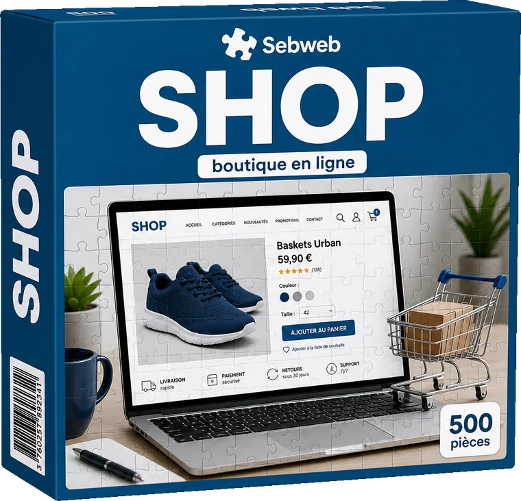 Pack Sebweb Shop — e-commerce